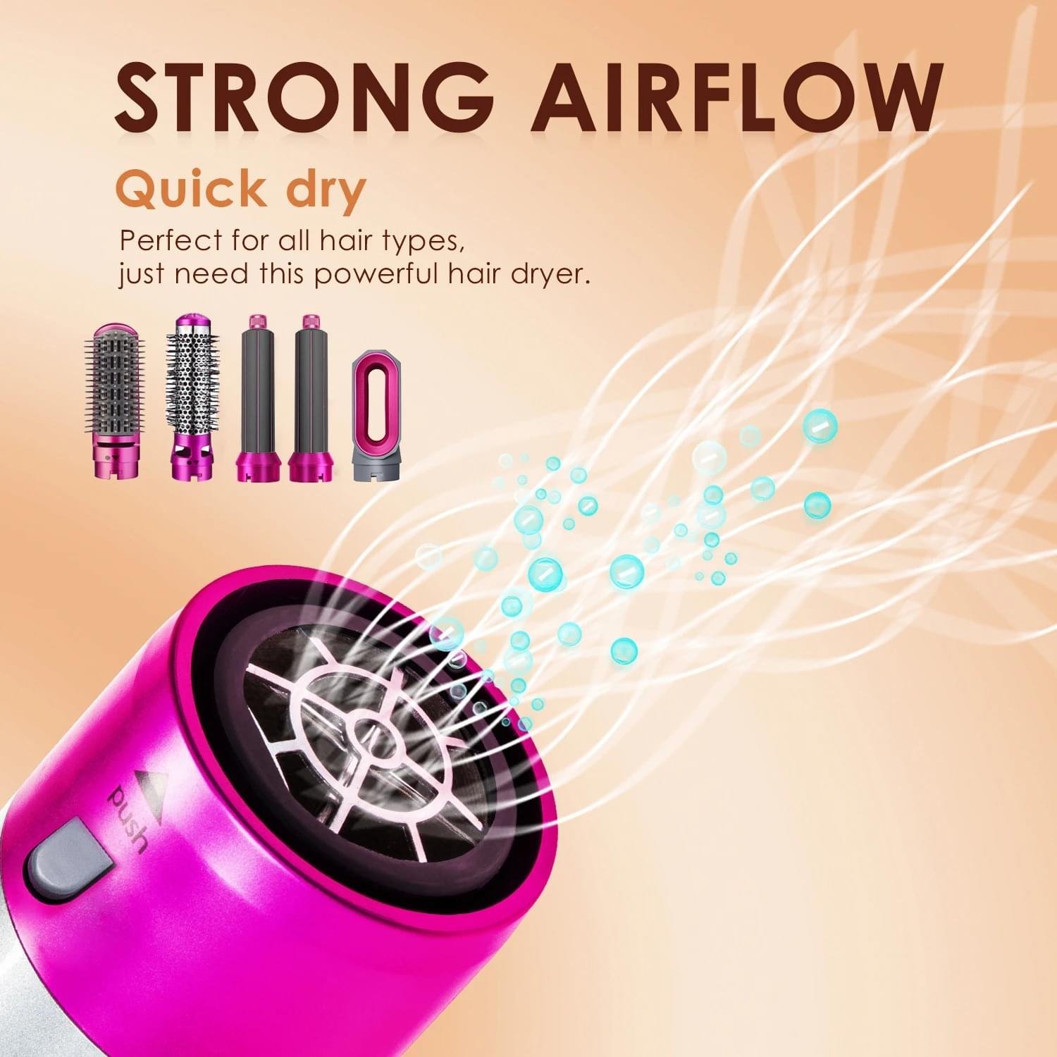 5-in-1 Hair Curler Hair Straightener and Dryer - Image 4